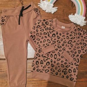 Brand New Toddler Girls Leopard Set Size 3T